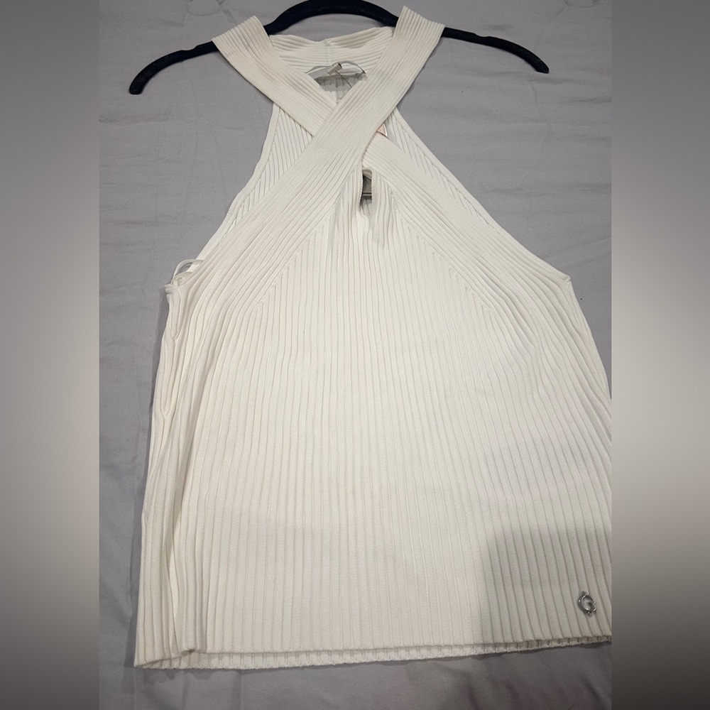 Guess Cream Halter Top